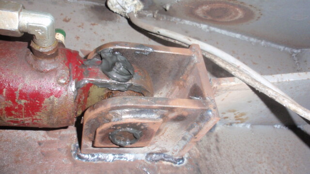 Installed at the stern